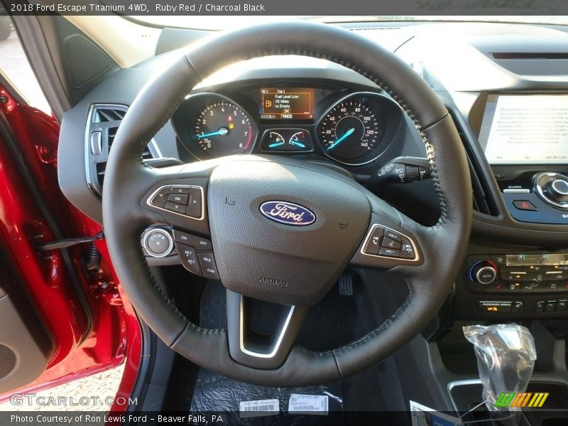 Ruby Red / Charcoal Black 2018 Ford Escape Titanium 4WD