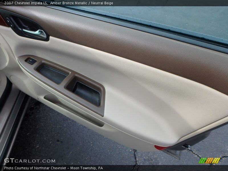 Amber Bronze Metallic / Neutral Beige 2007 Chevrolet Impala LS