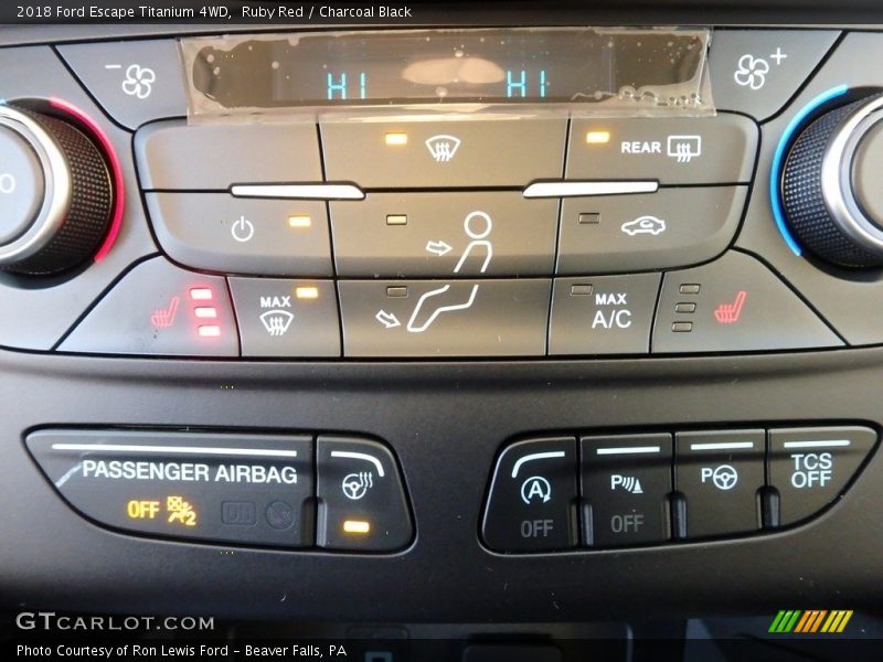 Ruby Red / Charcoal Black 2018 Ford Escape Titanium 4WD
