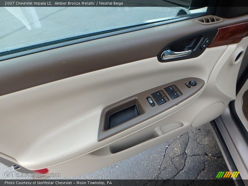 Amber Bronze Metallic / Neutral Beige 2007 Chevrolet Impala LS