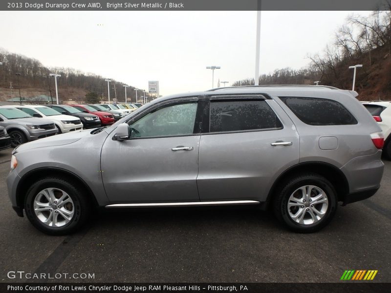 Bright Silver Metallic / Black 2013 Dodge Durango Crew AWD