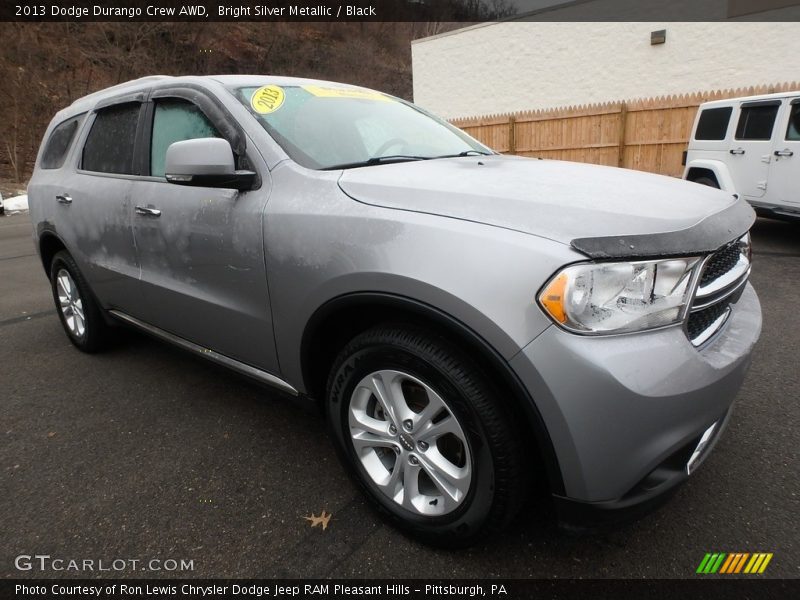 Bright Silver Metallic / Black 2013 Dodge Durango Crew AWD