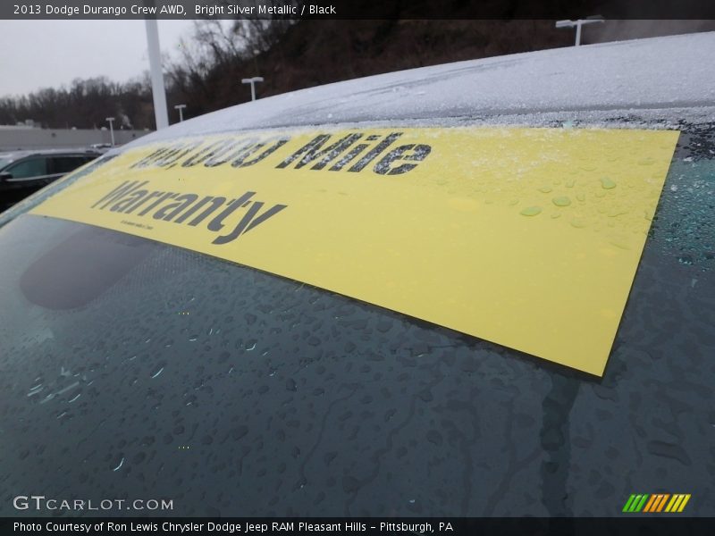 Bright Silver Metallic / Black 2013 Dodge Durango Crew AWD