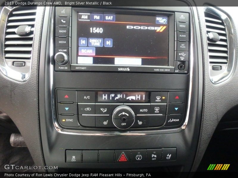 Bright Silver Metallic / Black 2013 Dodge Durango Crew AWD