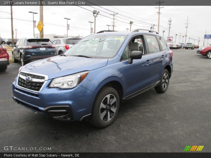 Quartz Blue Pearl / Gray 2017 Subaru Forester 2.5i