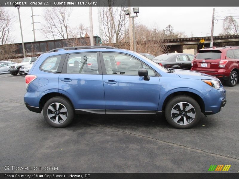 Quartz Blue Pearl / Gray 2017 Subaru Forester 2.5i