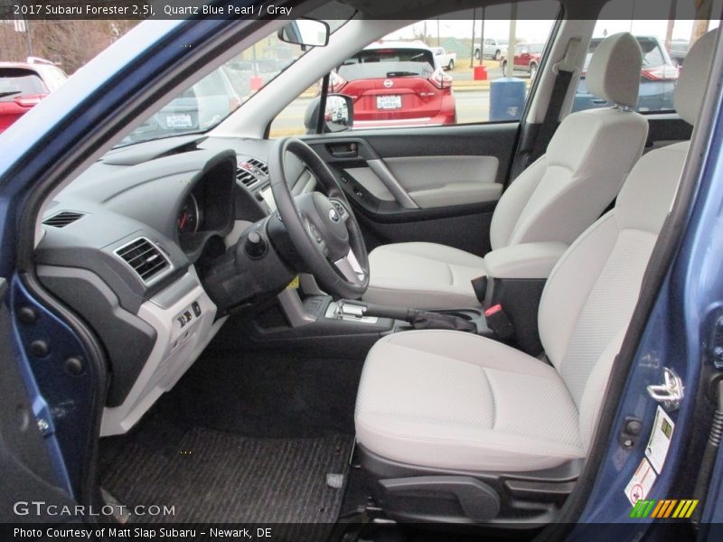 Quartz Blue Pearl / Gray 2017 Subaru Forester 2.5i