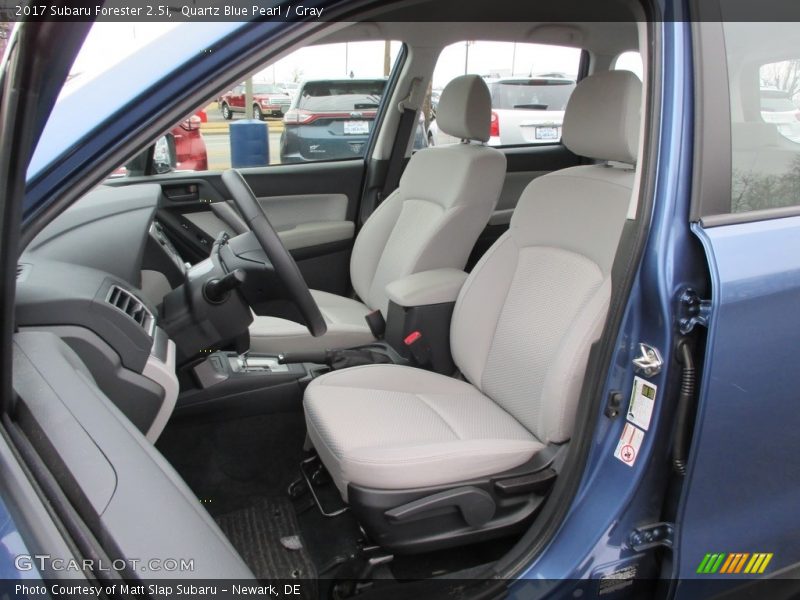Quartz Blue Pearl / Gray 2017 Subaru Forester 2.5i