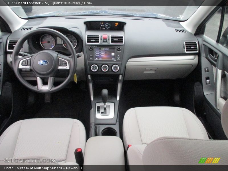 Quartz Blue Pearl / Gray 2017 Subaru Forester 2.5i
