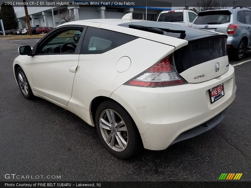 Premium White Pearl / Gray Fabric 2011 Honda CR-Z EX Sport Hybrid