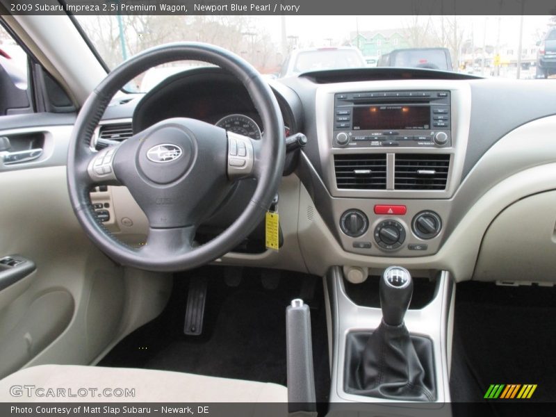 Newport Blue Pearl / Ivory 2009 Subaru Impreza 2.5i Premium Wagon