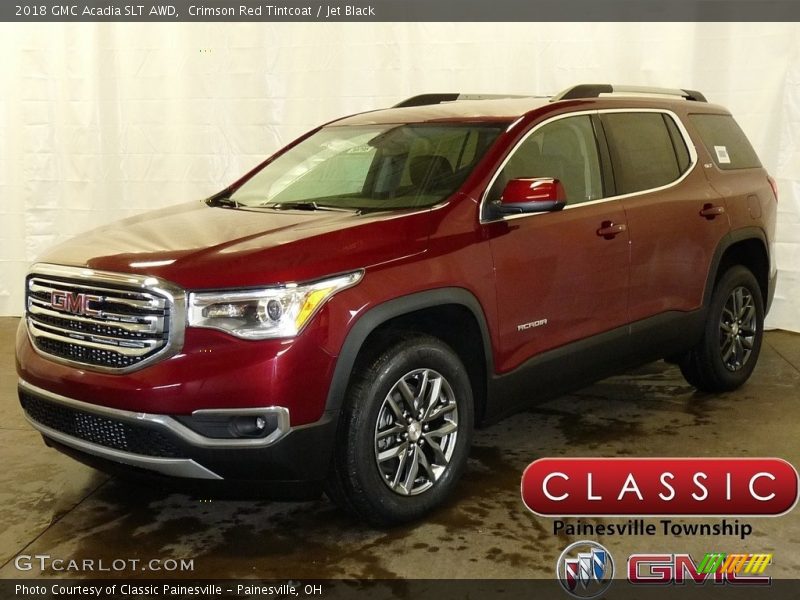Crimson Red Tintcoat / Jet Black 2018 GMC Acadia SLT AWD