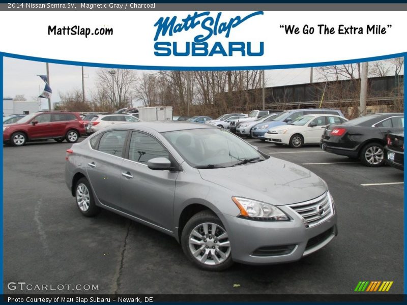 Magnetic Gray / Charcoal 2014 Nissan Sentra SV