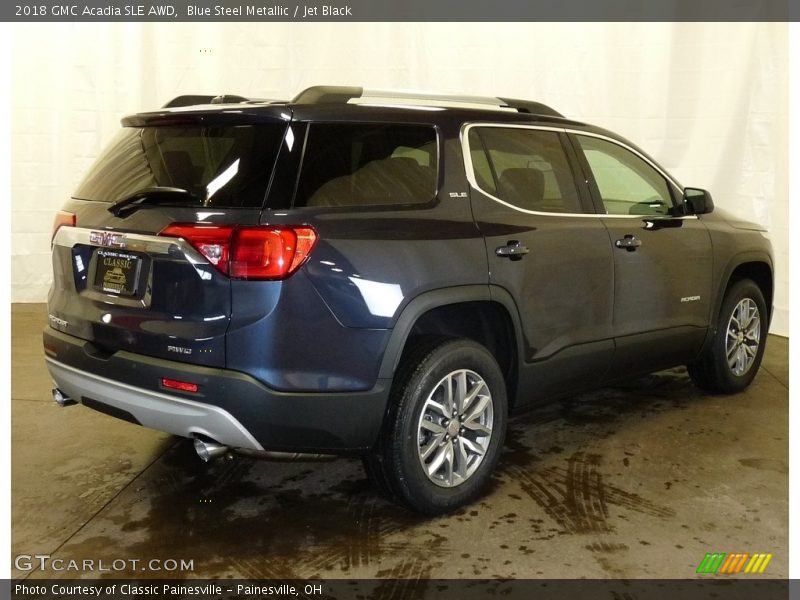 Blue Steel Metallic / Jet Black 2018 GMC Acadia SLE AWD