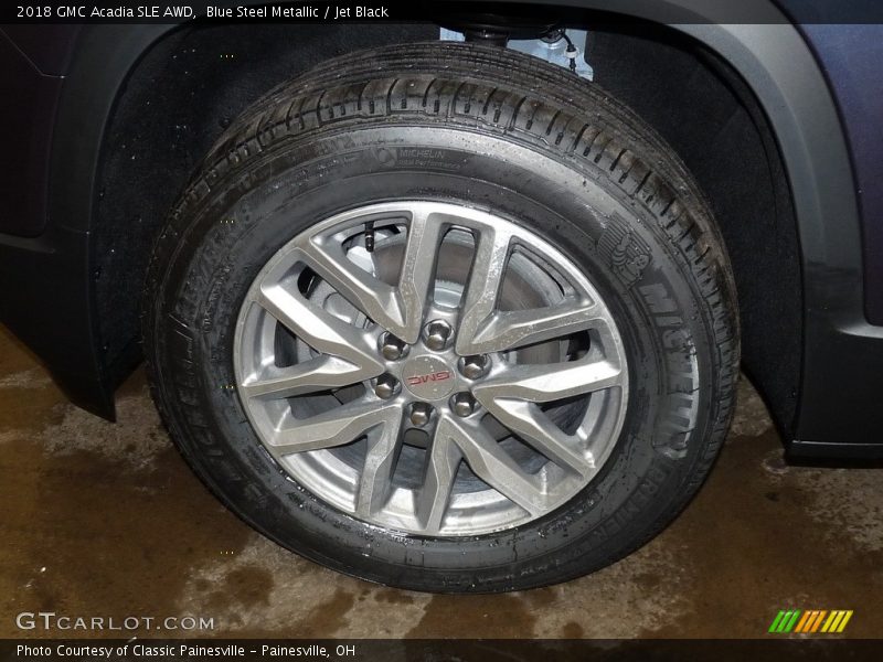 Blue Steel Metallic / Jet Black 2018 GMC Acadia SLE AWD