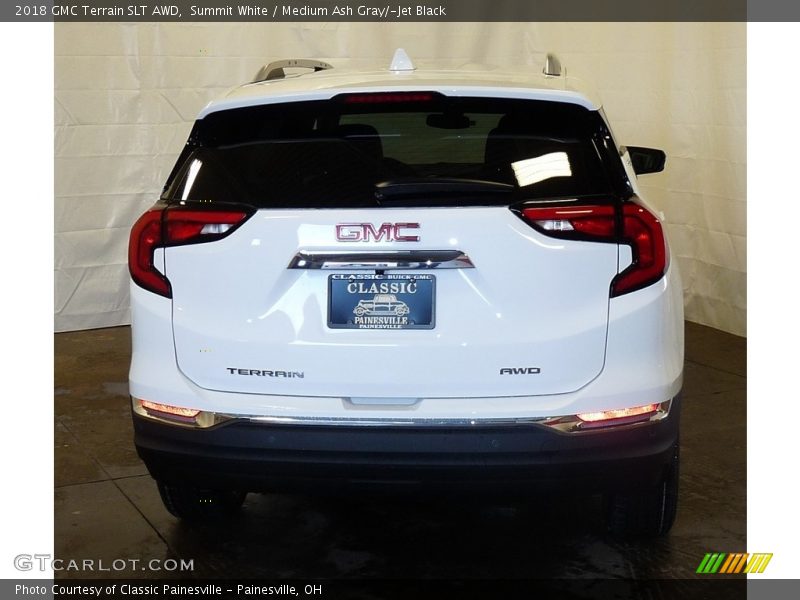 Summit White / Medium Ash Gray/­Jet Black 2018 GMC Terrain SLT AWD