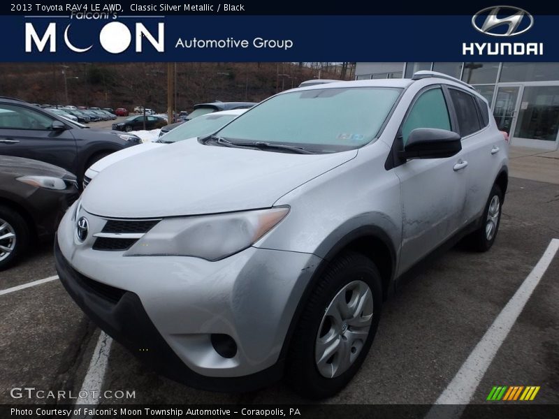 Classic Silver Metallic / Black 2013 Toyota RAV4 LE AWD