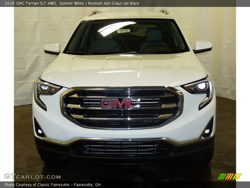 Summit White / Medium Ash Gray/­Jet Black 2018 GMC Terrain SLT AWD