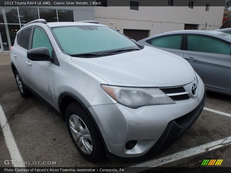 Classic Silver Metallic / Black 2013 Toyota RAV4 LE AWD