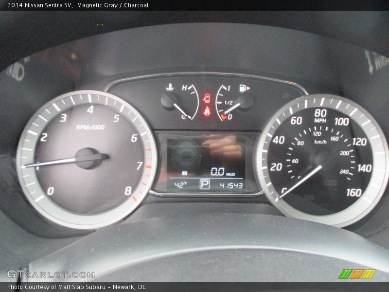 Magnetic Gray / Charcoal 2014 Nissan Sentra SV