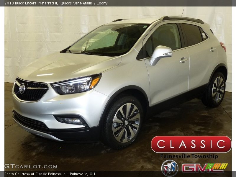 Quicksilver Metallic / Ebony 2018 Buick Encore Preferred II