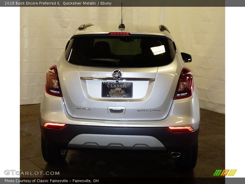 Quicksilver Metallic / Ebony 2018 Buick Encore Preferred II