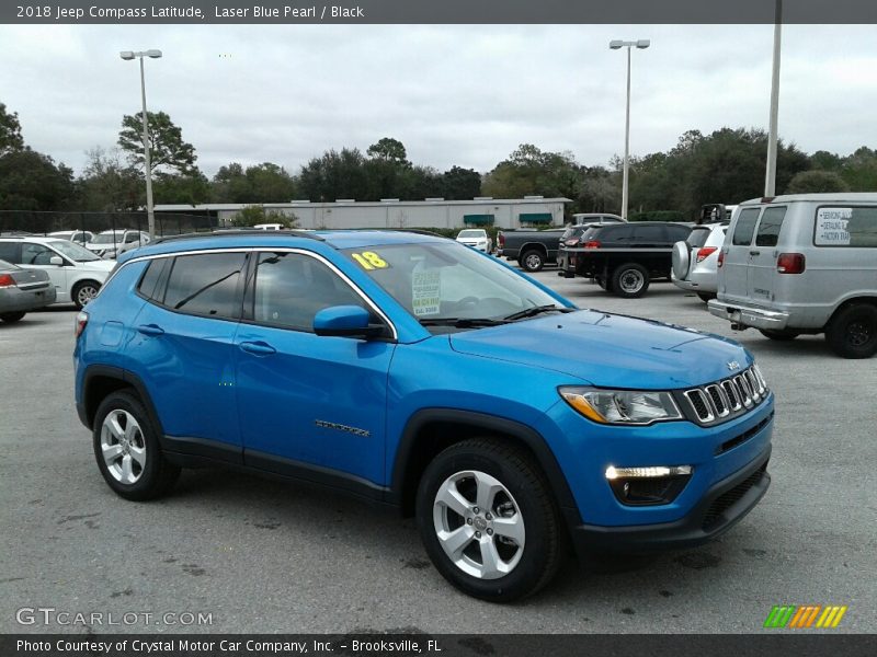 Laser Blue Pearl / Black 2018 Jeep Compass Latitude