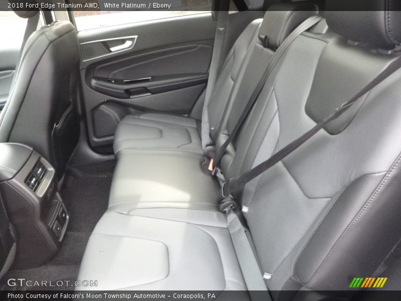 White Platinum / Ebony 2018 Ford Edge Titanium AWD