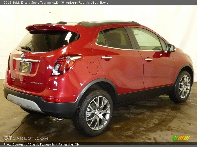 Winterberry Red Metallic / Ebony 2018 Buick Encore Sport Touring AWD