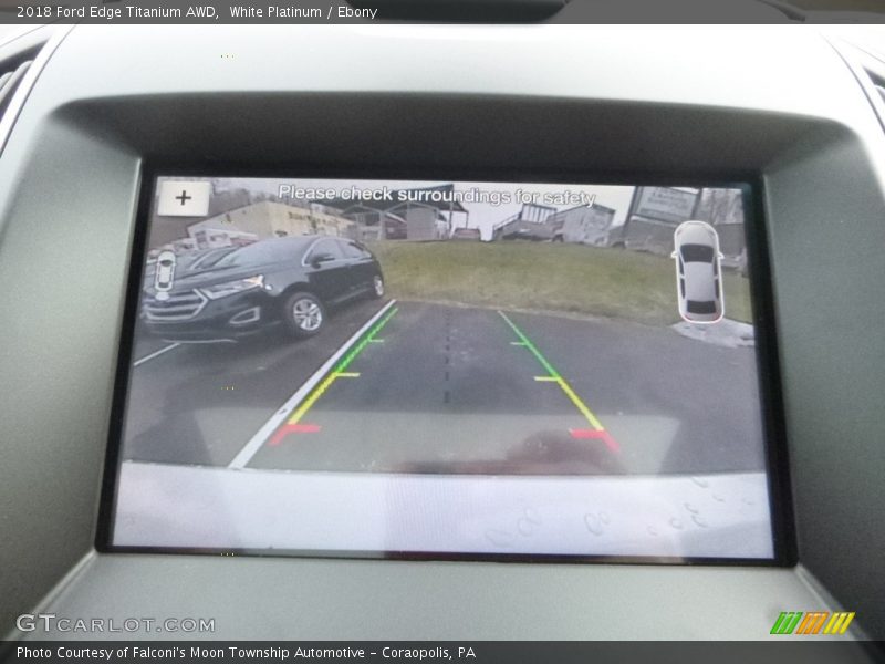 White Platinum / Ebony 2018 Ford Edge Titanium AWD