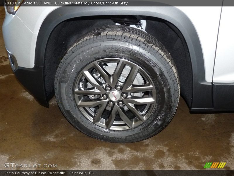 Quicksilver Metallic / Cocoa/Light Ash Gray 2018 GMC Acadia SLT AWD