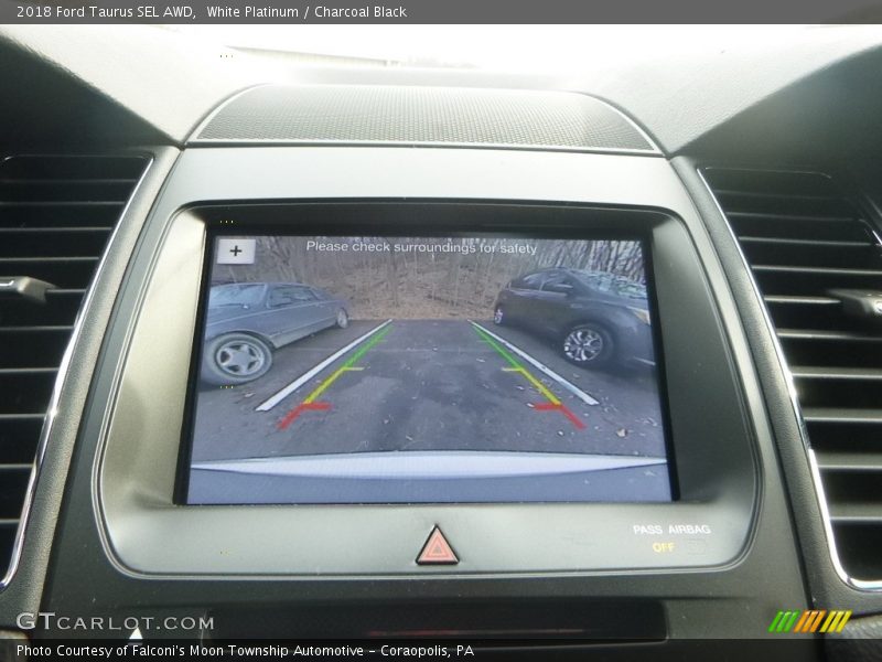 White Platinum / Charcoal Black 2018 Ford Taurus SEL AWD