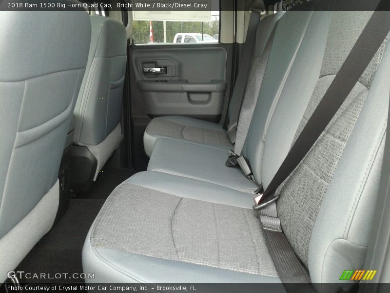 Bright White / Black/Diesel Gray 2018 Ram 1500 Big Horn Quad Cab