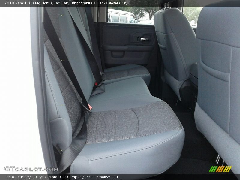 Bright White / Black/Diesel Gray 2018 Ram 1500 Big Horn Quad Cab
