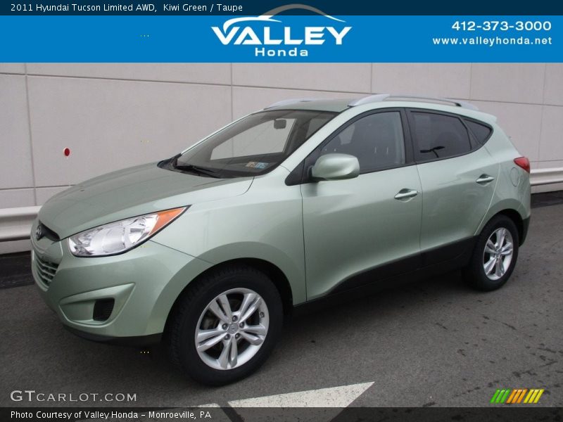 Kiwi Green / Taupe 2011 Hyundai Tucson Limited AWD