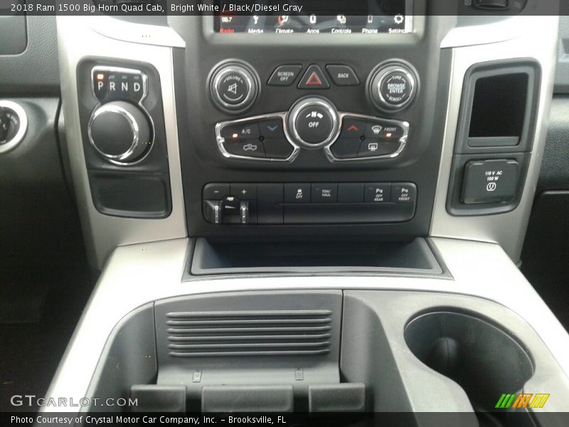 Bright White / Black/Diesel Gray 2018 Ram 1500 Big Horn Quad Cab