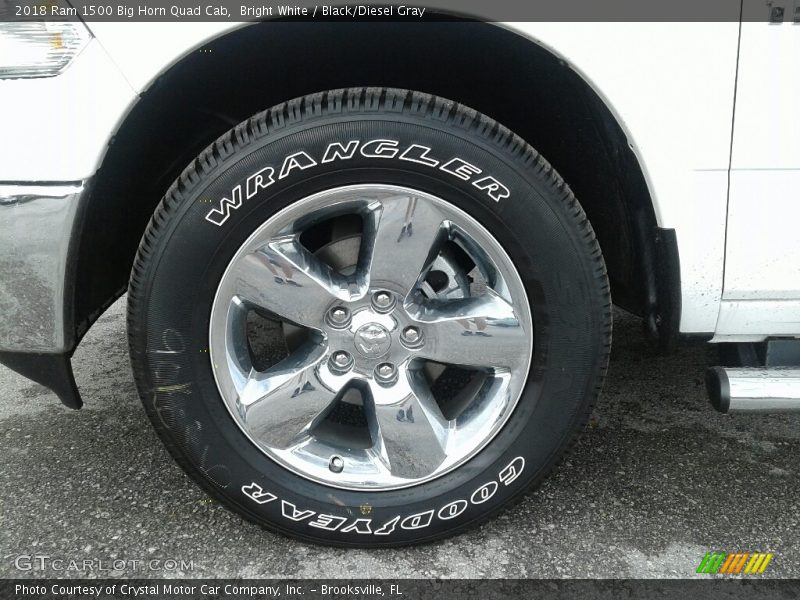 Bright White / Black/Diesel Gray 2018 Ram 1500 Big Horn Quad Cab