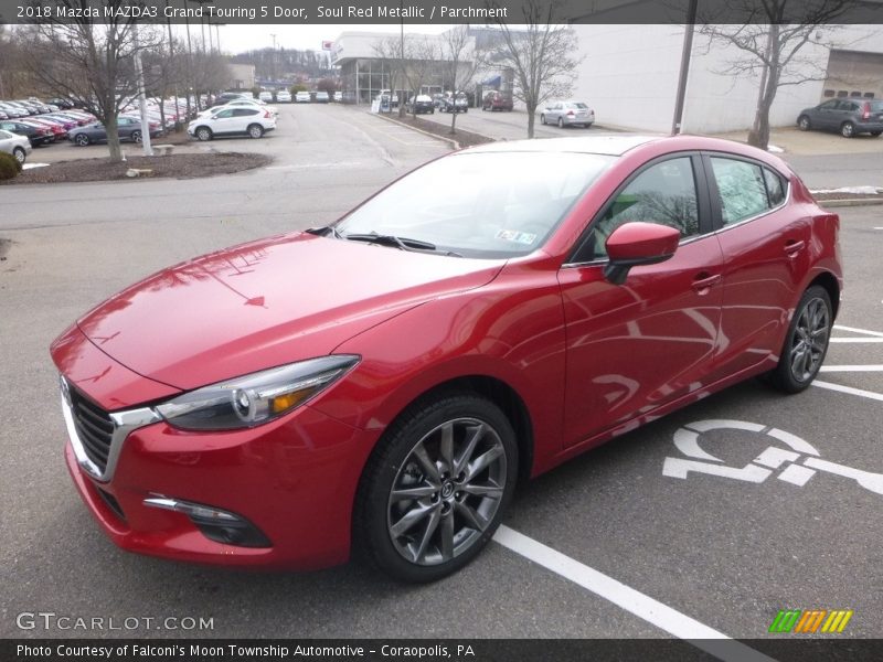 Soul Red Metallic / Parchment 2018 Mazda MAZDA3 Grand Touring 5 Door