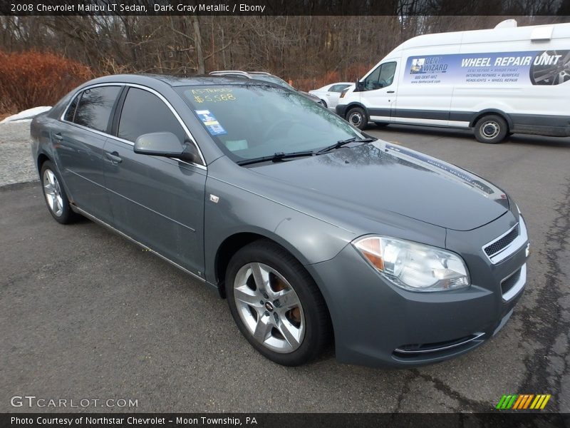 Dark Gray Metallic / Ebony 2008 Chevrolet Malibu LT Sedan