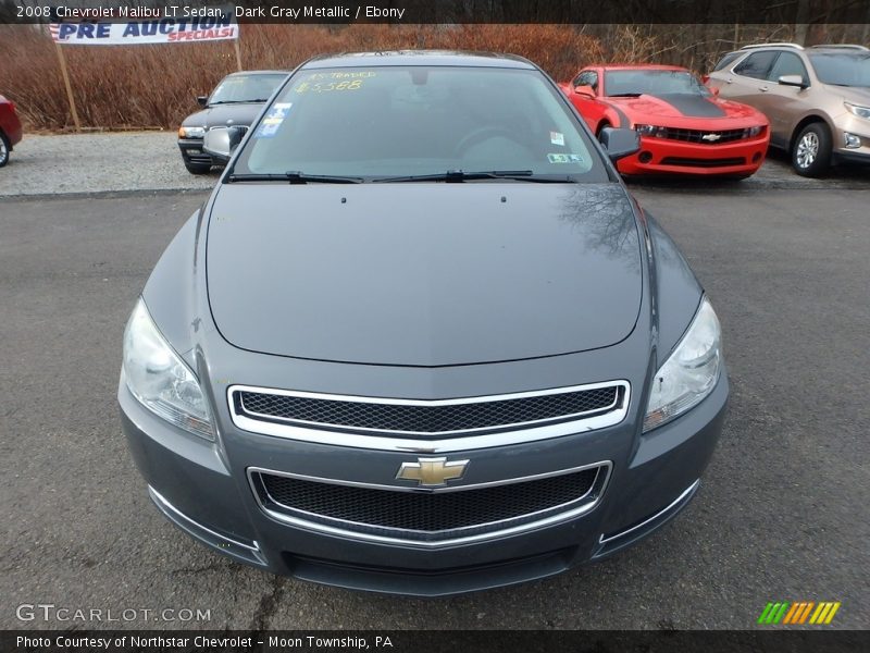 Dark Gray Metallic / Ebony 2008 Chevrolet Malibu LT Sedan
