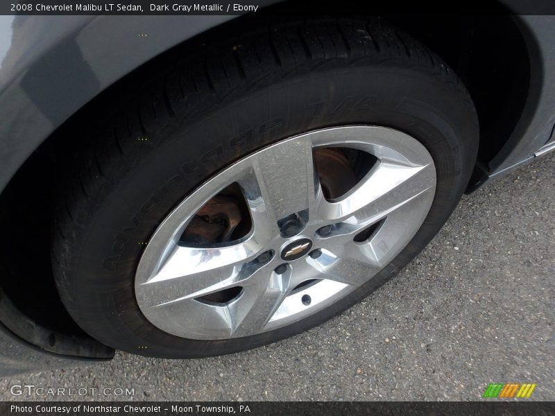 Dark Gray Metallic / Ebony 2008 Chevrolet Malibu LT Sedan