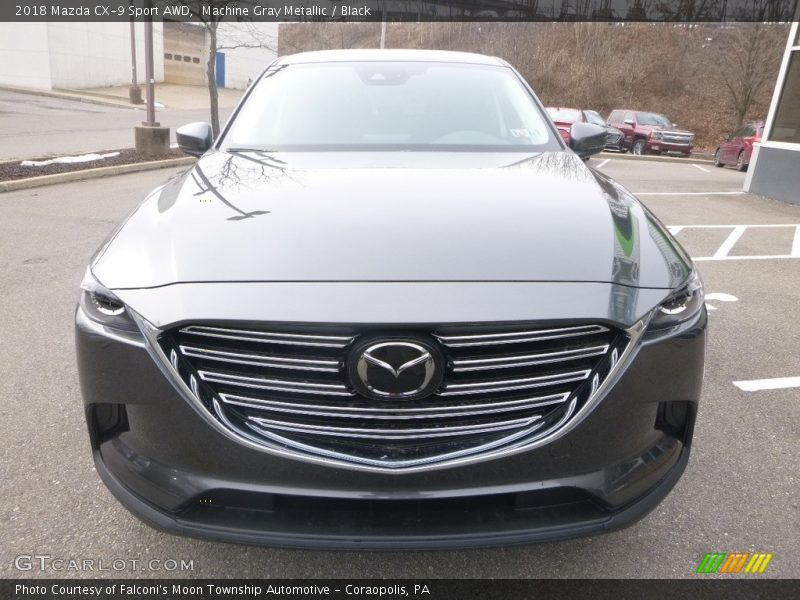 Machine Gray Metallic / Black 2018 Mazda CX-9 Sport AWD