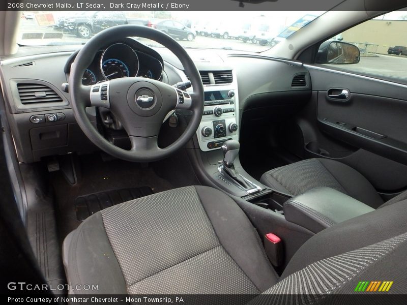 Dark Gray Metallic / Ebony 2008 Chevrolet Malibu LT Sedan