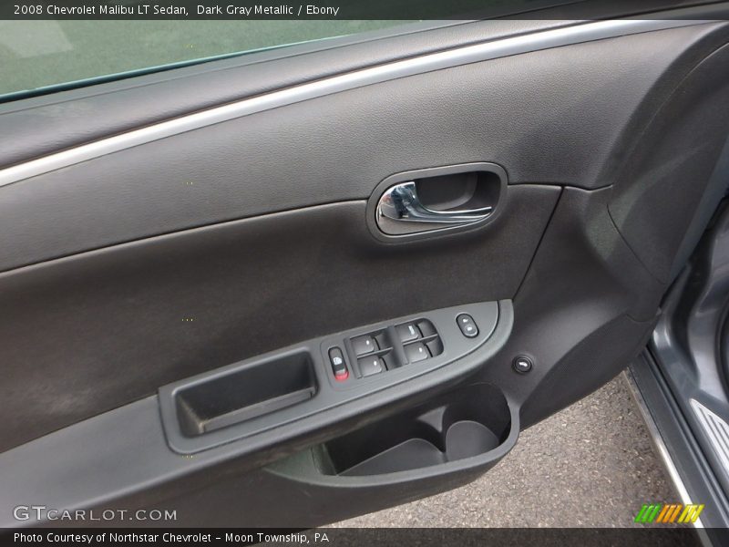 Dark Gray Metallic / Ebony 2008 Chevrolet Malibu LT Sedan