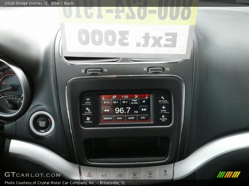Billet / Black 2018 Dodge Journey SE