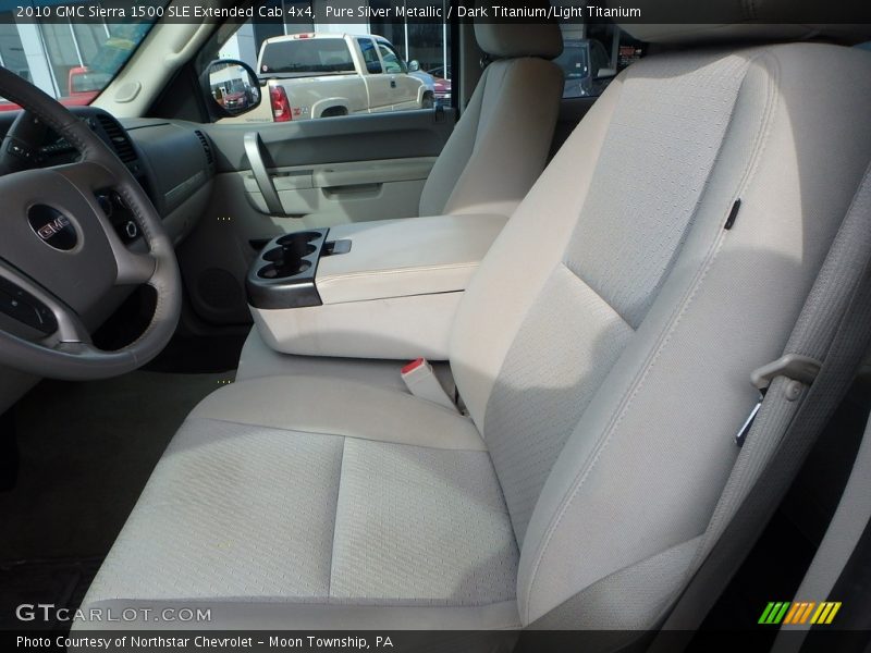 Pure Silver Metallic / Dark Titanium/Light Titanium 2010 GMC Sierra 1500 SLE Extended Cab 4x4