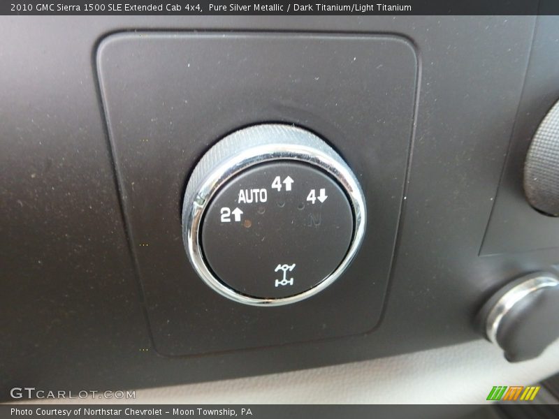Pure Silver Metallic / Dark Titanium/Light Titanium 2010 GMC Sierra 1500 SLE Extended Cab 4x4