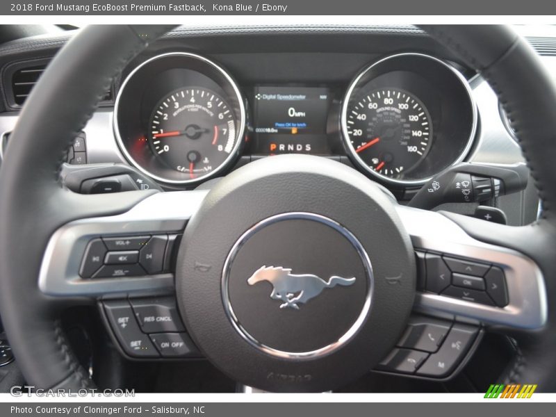 Kona Blue / Ebony 2018 Ford Mustang EcoBoost Premium Fastback