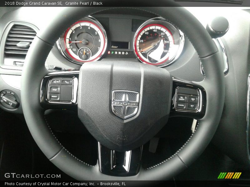Granite Pearl / Black 2018 Dodge Grand Caravan SE