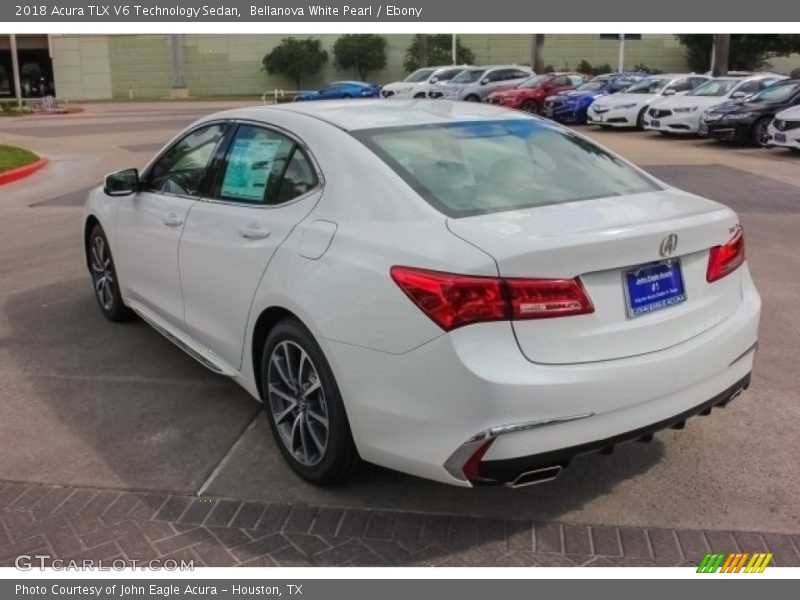 Bellanova White Pearl / Ebony 2018 Acura TLX V6 Technology Sedan